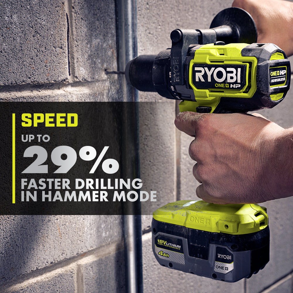 18V ONE+ Brushless 1/2" Hammer Drill Kit Image 2