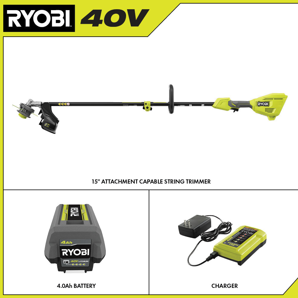 40V 15" STRING TRIMMER KIT Image 3