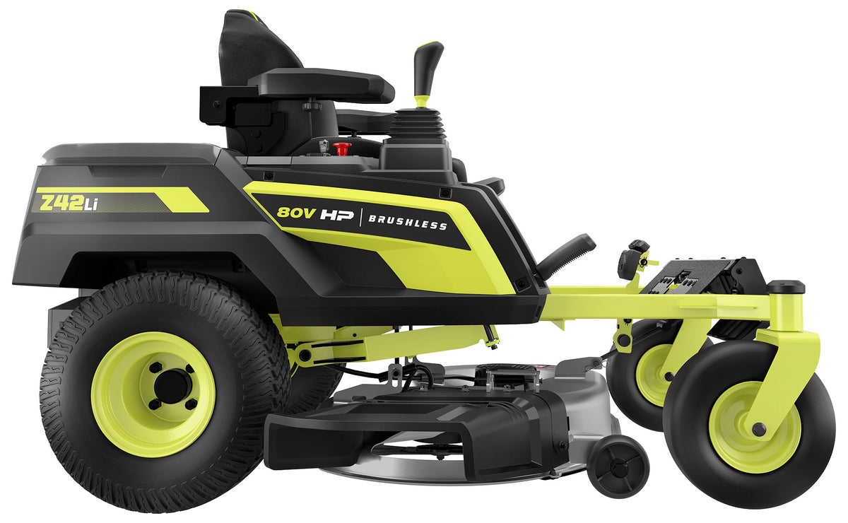 80V HP BRUSHLESS 42" LITHIUM ELECTRIC ZERO TURN RIDING MOWER Image 21